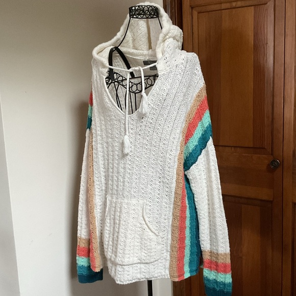 Natural reflections Baja beach long sleeve hoodie, Large - Picture 5 of 9